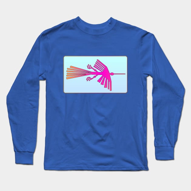 Nazca Condor Pink Long Sleeve T-Shirt by Erno